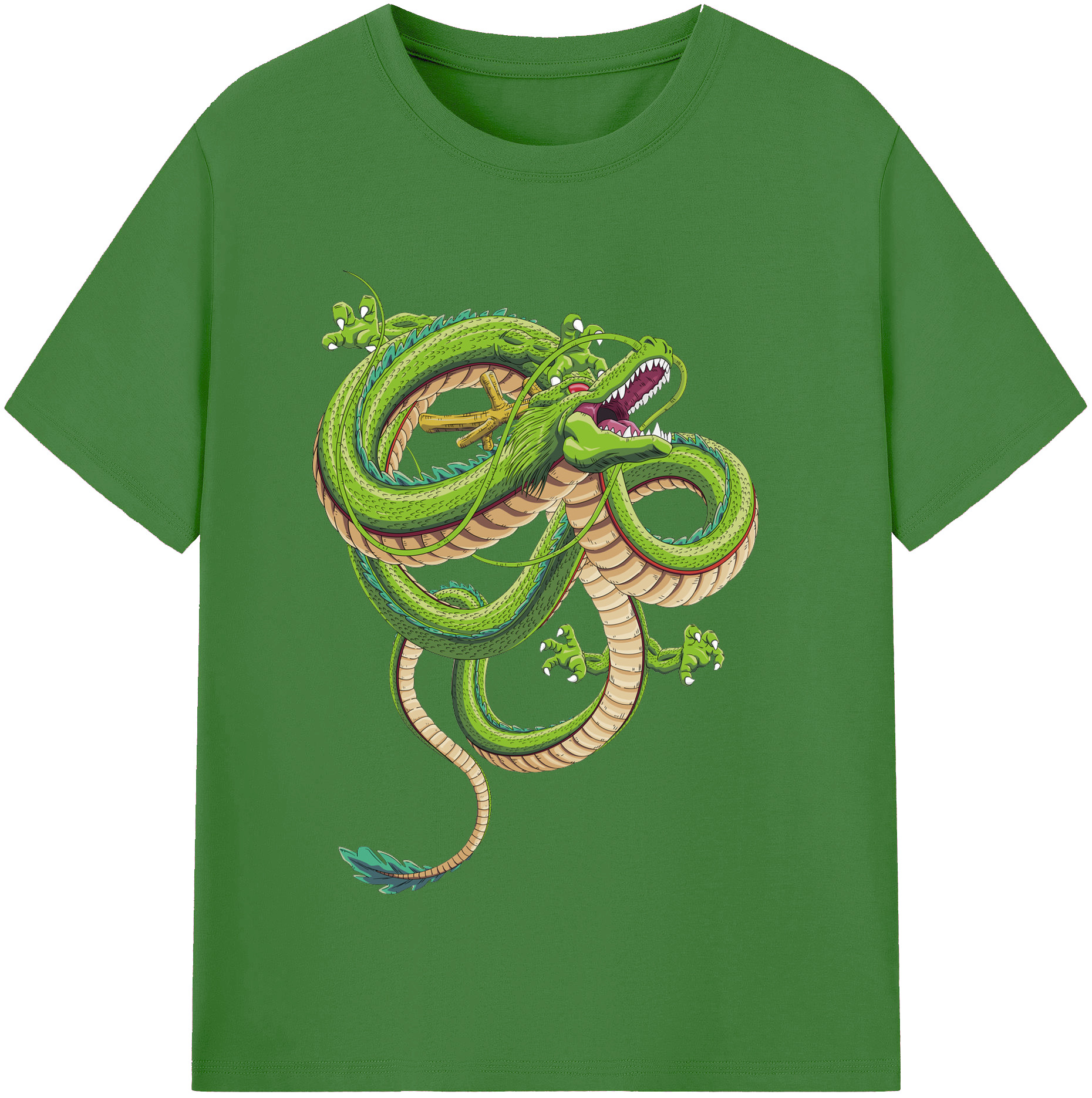 （画像用） ドラゴンボール 神龍 シェンロン DRAGON BALL Shenron レディースカジュアルプリントTシャツ（綿100％）